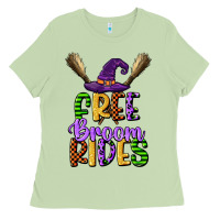 Matcha free broom rides Ladies Tee - CowGirlArtShop