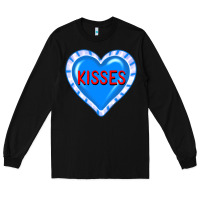 Black valentine's day hearts Long Sleeve Tee - FaDigitalArtStudio