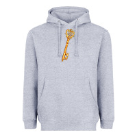 Heather Grey love key Heavyweight Hoodie - AdoDesignShop
