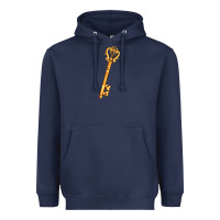 Navy love key Heavyweight Hoodie - AdoDesignShop