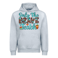 Heather Grey only the brave teach Urban Hoodie - JahusDesignShop