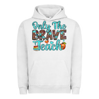 Pigment Lunar Rock only the brave teach Urban Hoodie - JahusDesignShop