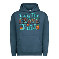 Pigment Midnight Navy only the brave teach Urban Hoodie - JahusDesignShop