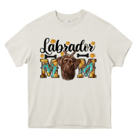 Cream western labrador mom Heavy Core Tee - RanaPortraitStore
