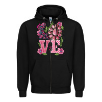 Black walentine's day love gemstones Zipper Hoodie - BarkalooDesign