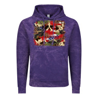 Cloud Purple 4th of july american flagcowhide  leopard backgrou Vintage Hoodie - FaDigitalArtStudio
