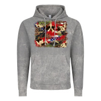 Cloud Rock 4th of july american flagcowhide  leopard backgrou Vintage Hoodie - FaDigitalArtStudio