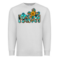 Dove Grey faith with cross ado Premium Sweatshirt - AdoDesignShop