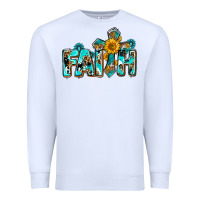 White faith with cross ado Premium Sweatshirt - AdoDesignShop