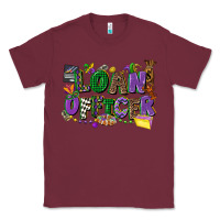 Burgundy loan officer mardi gras cowgirl Classic Tee - CowGirlArtShop