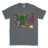 Charcoal Heather loan officer mardi gras cowgirl Classic Tee - CowGirlArtShop