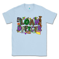 Dusty Blue loan officer mardi gras cowgirl Classic Tee - CowGirlArtShop
