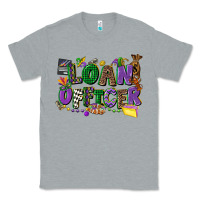 Heather Grey loan officer mardi gras cowgirl Classic Tee - CowGirlArtShop