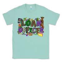 Seafoam loan officer mardi gras cowgirl Classic Tee - CowGirlArtShop
