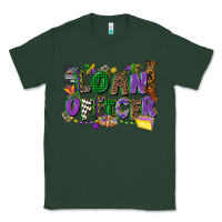 Sports Green loan officer mardi gras cowgirl Classic Tee - CowGirlArtShop
