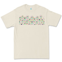 Bone retro smiley faces Premium Tee - TumblerDesignByShophia