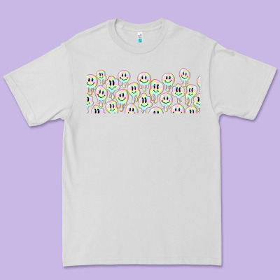 Retro Smiley Faces Premium Tee Designed By Tumblerdesignbyshophia