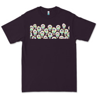 Plum retro smiley faces Premium Tee - TumblerDesignByShophia