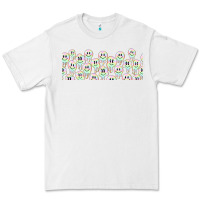 White retro smiley faces Premium Tee - TumblerDesignByShophia