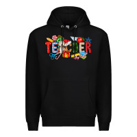 Black Christmas teacher Premium Hoodie - CowhideDigitalArt