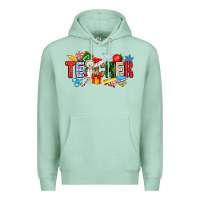 Seafoam Christmas teacher Premium Hoodie - CowhideDigitalArt