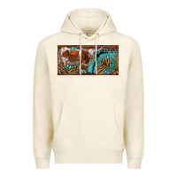 Sandshell texas longhorn with aztec tiger and  leopard Premium Hoodie - RanaPortraitStore