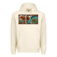 Tofu texas longhorn with aztec tiger and  leopard Premium Hoodie - RanaPortraitStore