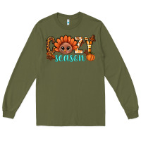 Army Green turkey cozy season thanksgiving bbs Long Sleeve Tee - BundleAndBundleShop