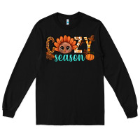 Black turkey cozy season thanksgiving bbs Long Sleeve Tee - BundleAndBundleShop