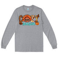 Heather Grey turkey cozy season thanksgiving bbs Long Sleeve Tee - BundleAndBundleShop