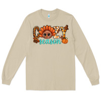 Mushroom turkey cozy season thanksgiving bbs Long Sleeve Tee - BundleAndBundleShop