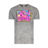 Cloud Rock Hot Girl Summer Tie Dye Leopard Vintage Tee - CowCowDesign
