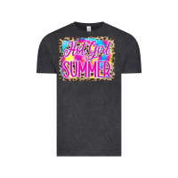 Vintage Black Hot Girl Summer Tie Dye Leopard Vintage Tee - CowCowDesign