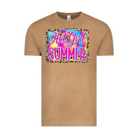 Vintage Camel Hot Girl Summer Tie Dye Leopard Vintage Tee - CowCowDesign