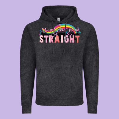 I Cant Ever Think Straight Vintage Hoodie Designed By Fadigitalartstudio