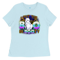 Baby Blue i put boo in booty Ladies Tee - CowGirlArtShop