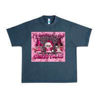 Midnight Navy i'm dreaming of a pink christmas Urban Heavy Tee - FaDigitalArtStudio