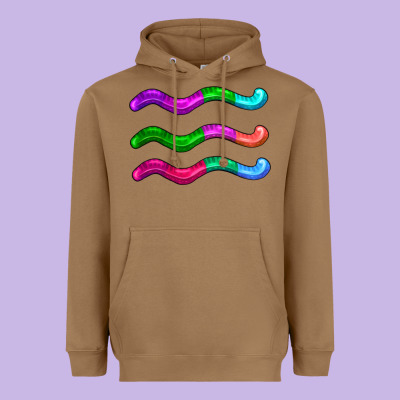 Worm Jelly Heavyweight Hoodie Designed By Adodesignshop