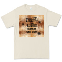 Bone warning i'm an asshole with rusty background Premium Tee - TumblerDesignByShophia