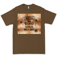 Cacao warning i'm an asshole with rusty background Premium Tee - TumblerDesignByShophia