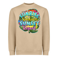Mushroom sunrise sunburn sunset repeat Heavyweight Sweatshirt - BarkalooDesign