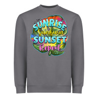 Storm sunrise sunburn sunset repeat Heavyweight Sweatshirt - BarkalooDesign