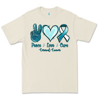Bone Peace Love Cure Cervical Cancer Premium Tee - Jasminsmagicworld