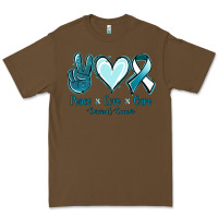 Cacao Peace Love Cure Cervical Cancer Premium Tee - Jasminsmagicworld