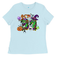 Baby Blue october 31 Ladies Tee - CowGirlArtShop
