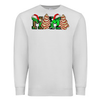 Dove Grey mama with christmas tree cake ado Premium Sweatshirt - AdoDesignShop