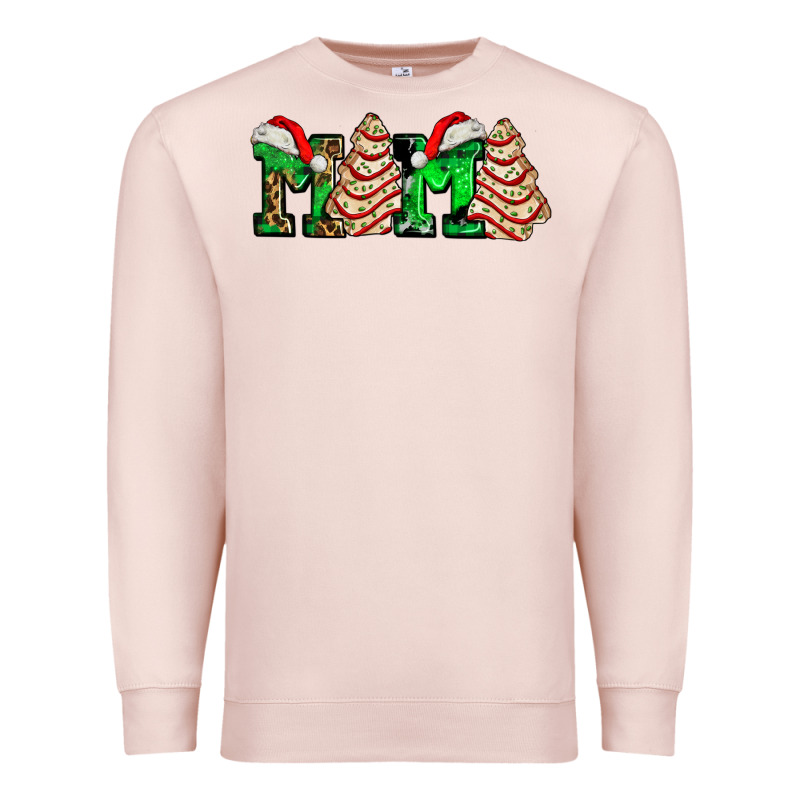 Mama With Christmas Tree Cake Ado Premium Sweatshirt by AdoDesignShop | Teevron