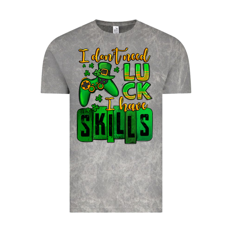 St. Patrick's I Don't Need Luck I Have Skills Vintage Tee by OliviaCreatesArt | Teevron