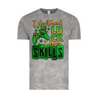 Cloud Rock St. Patrick's I don't need luck i have skills Vintage Tee - OliviaCreatesArt