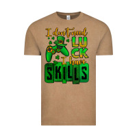 Vintage Coffee St. Patrick's I don't need luck i have skills Vintage Tee - OliviaCreatesArt